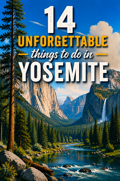 Ultimate Yosemite National Park Bundle | 14 Unforgettable Things To Do Guide, FREE Poster + Packing List + National Park Checklist + Travel Journal