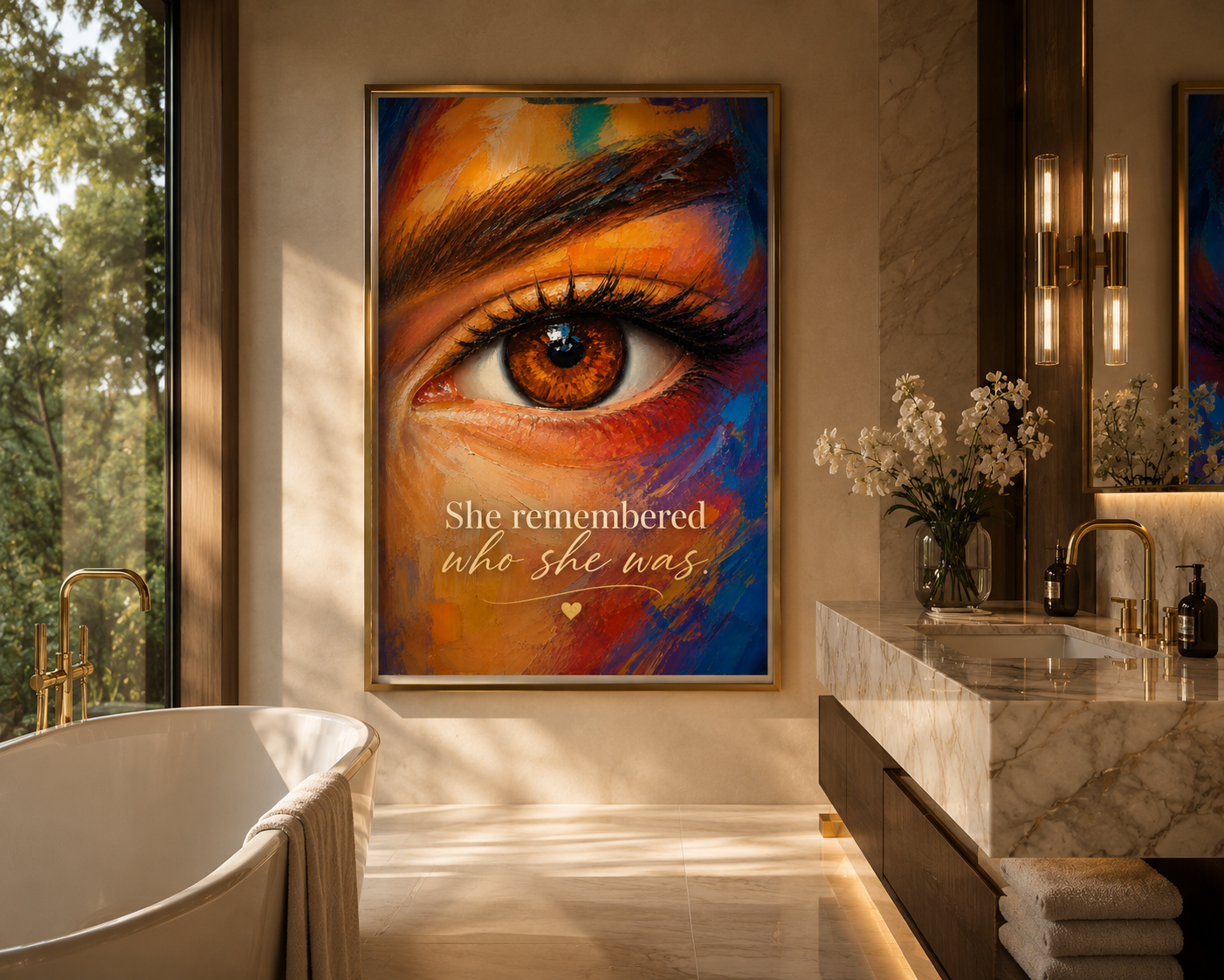 She Remembered Who She Was | Motivational Printable Wall Art for Women