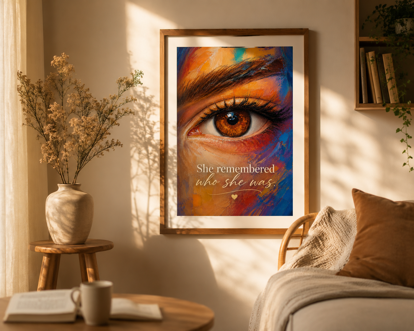 She Remembered Who She Was | Motivational Printable Wall Art for Women