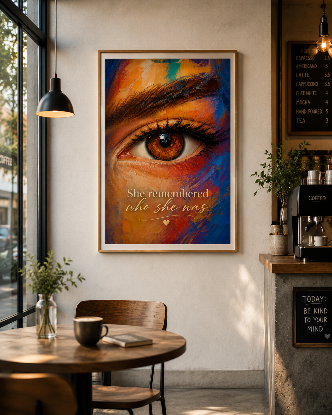 She Remembered Who She Was | Motivational Printable Wall Art for Women