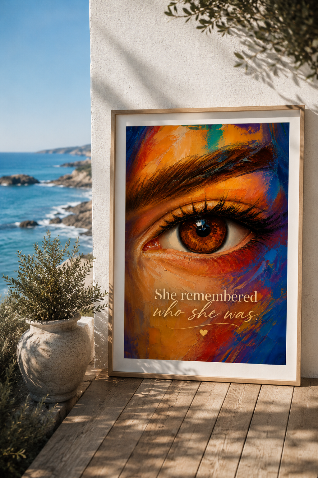 She Remembered Who She Was | Motivational Printable Wall Art for Women
