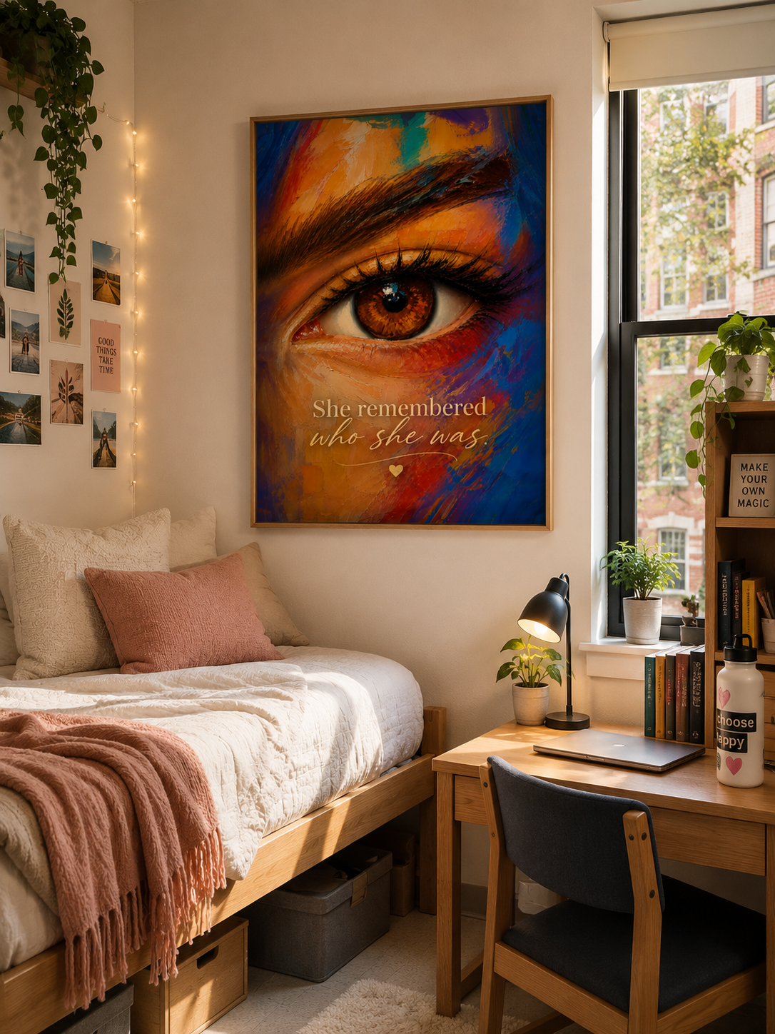 She Remembered Who She Was | Motivational Printable Wall Art for Women