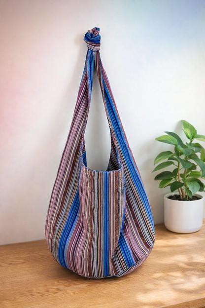 Women’s Boho Hobo Sling Bag | Lightweight Crossbody Travel Purse in 6 Color Styles