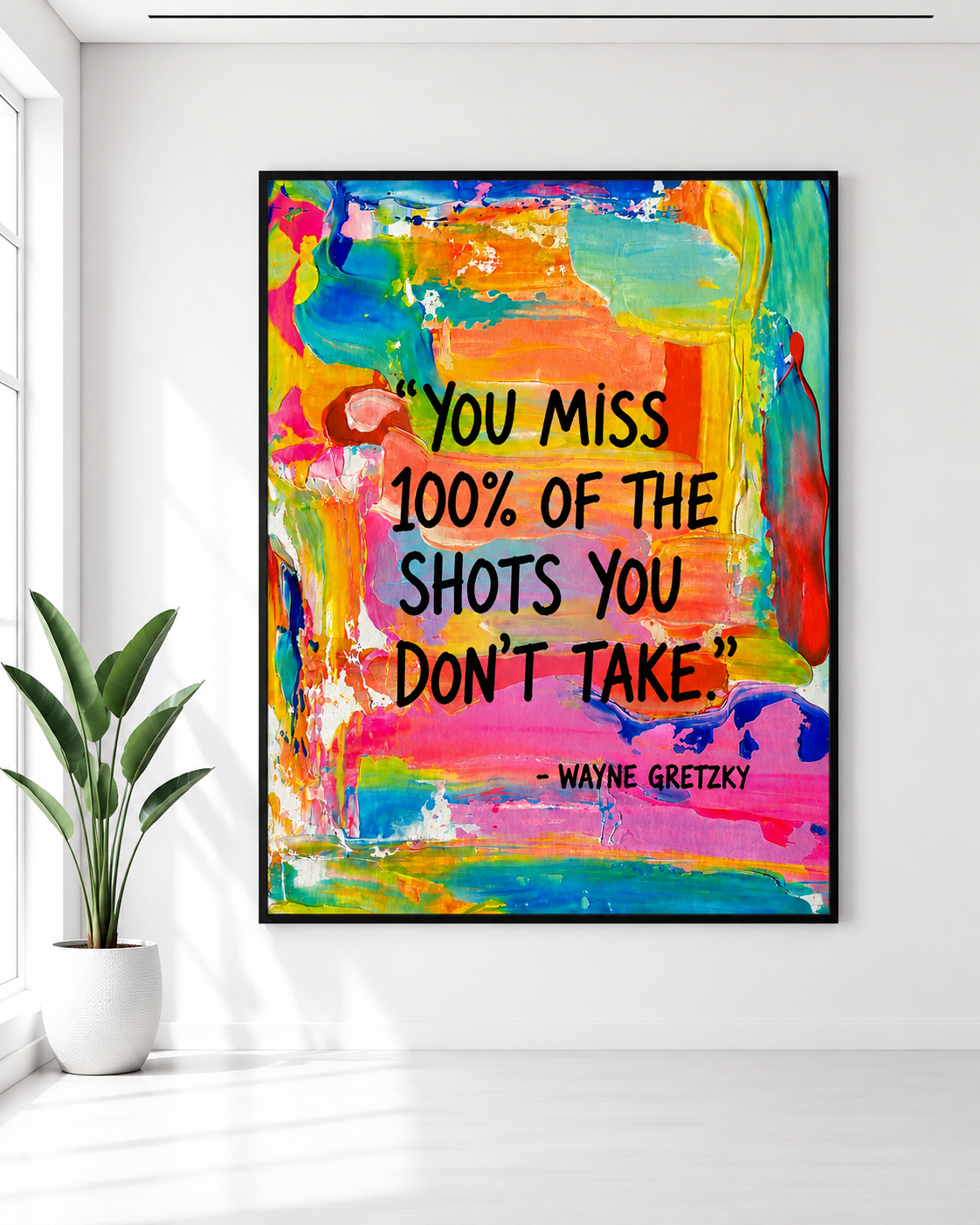 Motivational Quote Wall Art Bundle, Colorful Abstract Prints, Modern Dorm & Office Decor, Inspirational Poster Set
