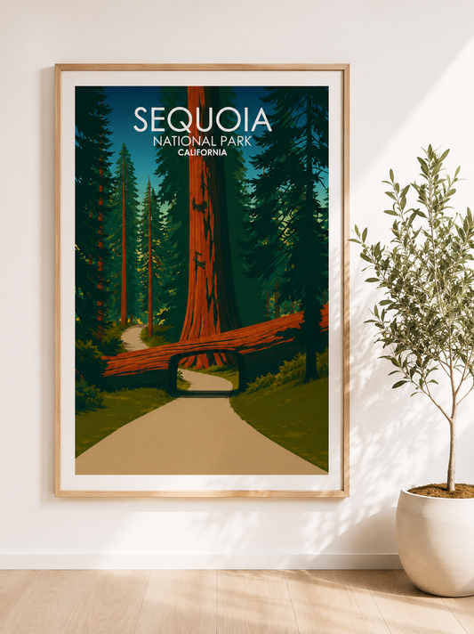 Sequoia National Park USA Poster Printable