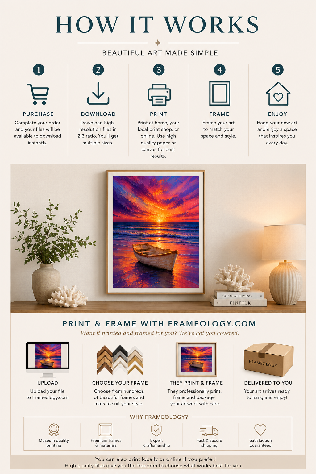 Motivational Quote Wall Art Bundle, Colorful Abstract Prints, Modern Dorm & Office Decor, Inspirational Poster Set