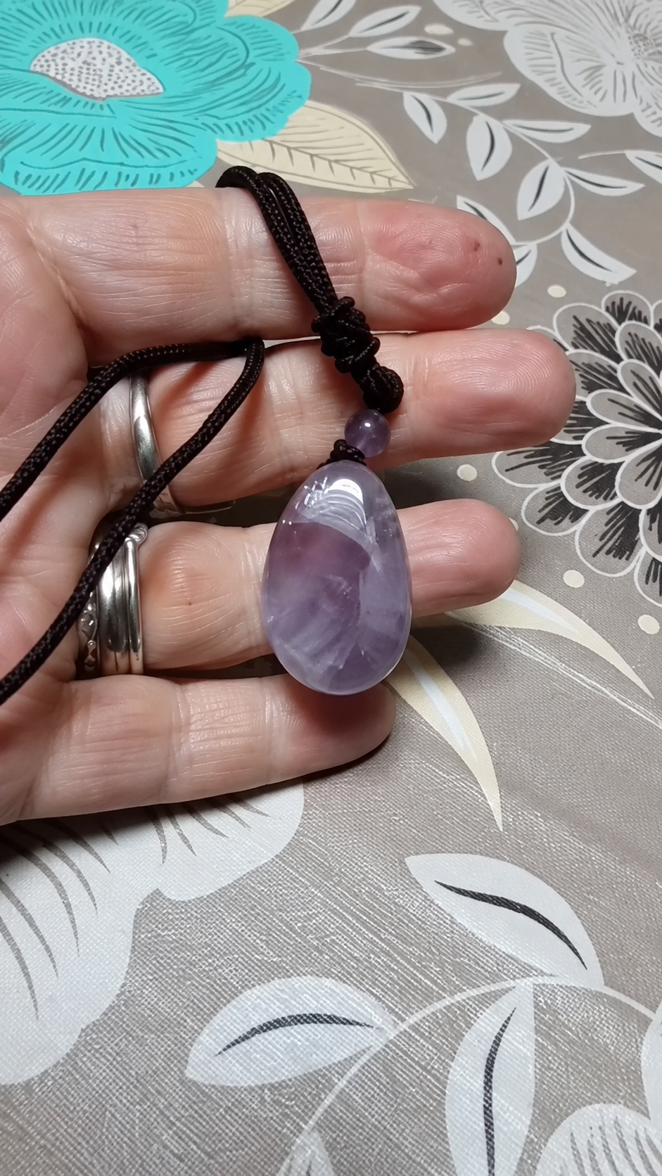 Natural Gemstone Pendant | Amethyst Rose Quartz Clear Quartz Stone Charm | 20x30mm Crystal Pendant for Necklace Jewelry Making