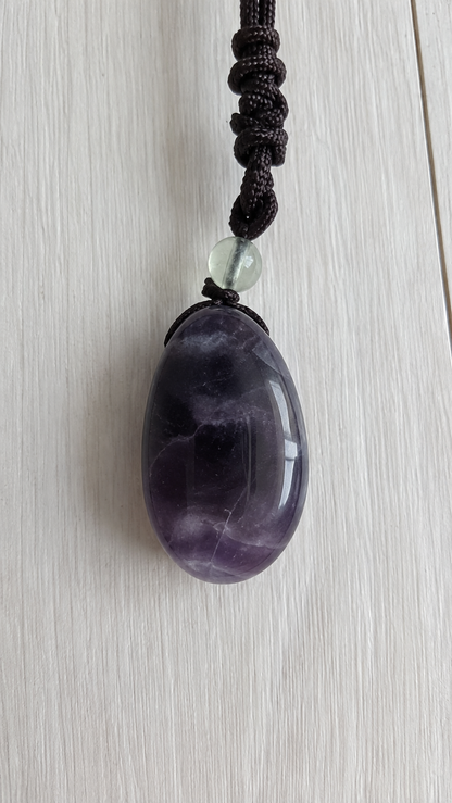 Natural Gemstone Pendant | Amethyst Rose Quartz Clear Quartz Stone Charm | 20x30mm Crystal Pendant for Necklace Jewelry Making