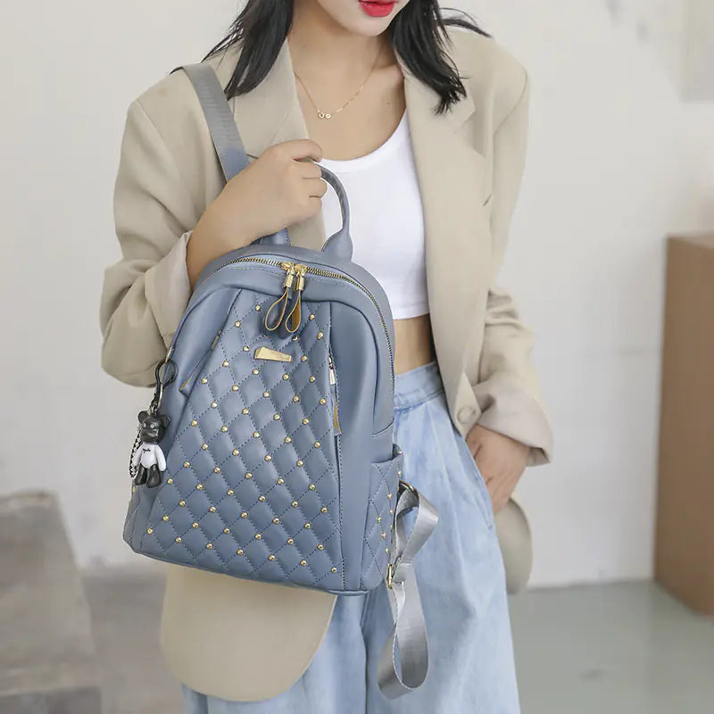 Large Capacity Soft Leather Backpack