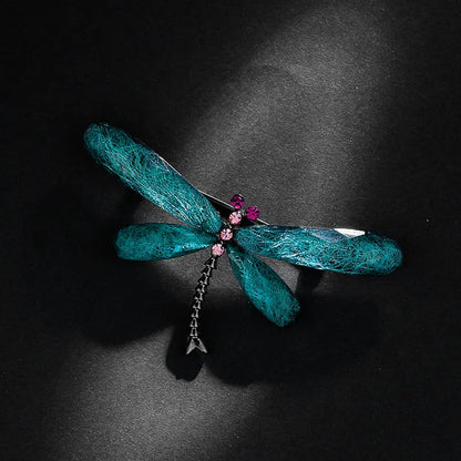 Fashion Dragonfly Brooches For Women Vintage Insect Animal Brooch Pin Jewelry