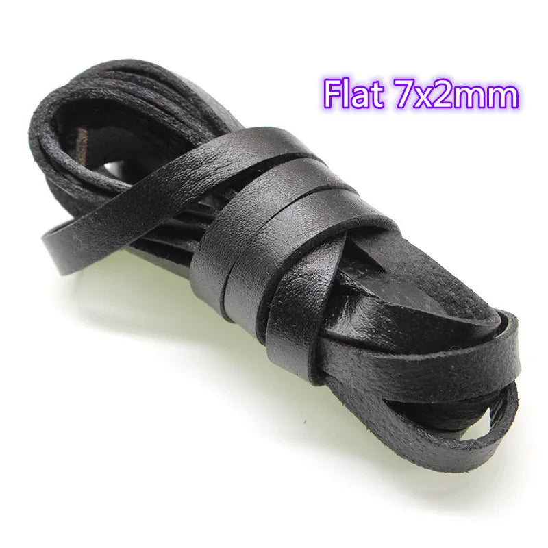 Genuine Black Leather Cord | 2M Round Cowhide Leather String | 1–10mm Cord for Bracelets, Necklaces & DIY Jewelry Making #LeatherCord #JewelryMaking