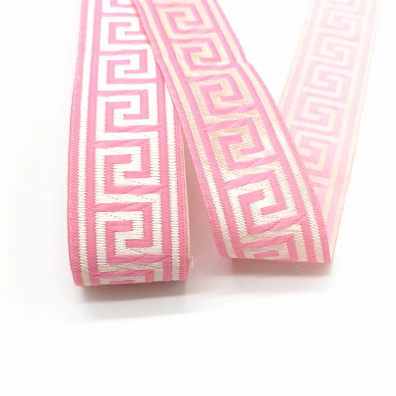 3 yards Ethnic Embroidery Lace Trim Ribbon Vintage Boho Lace Trim Clothes Bag Accessories Embroidered DIY Fabric