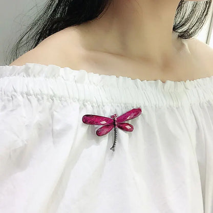 Fashion Dragonfly Brooches For Women Vintage Insect Animal Brooch Pin Jewelry