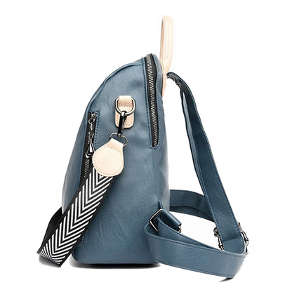 Elegant Soft Leather Backpack Purse for Women | Travel & Everyday Use