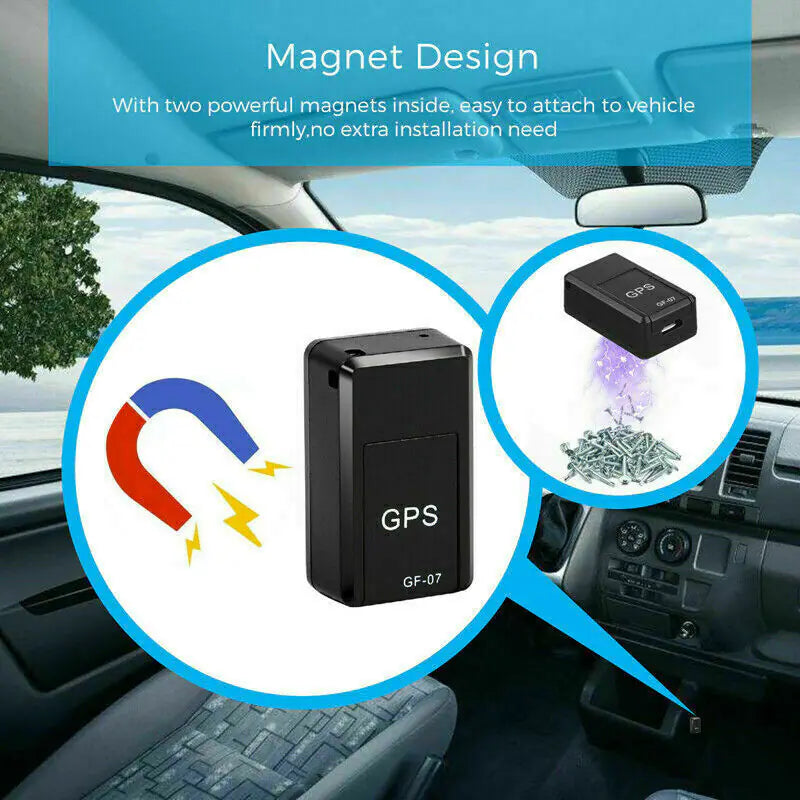 GF07 Mini GPS Tracker – Real-Time Vehicle & Bag Locator | Magnetic, GSM/GPRS, USA