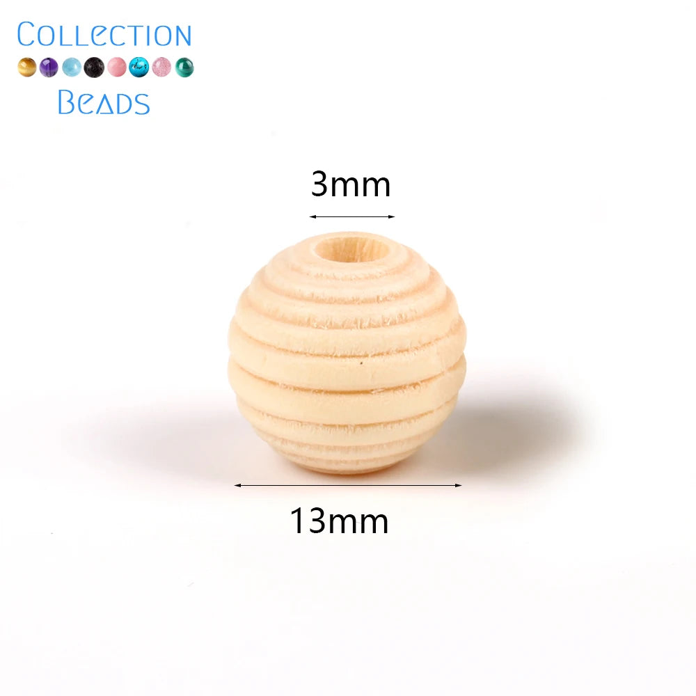 Natural Wood Beads | Round Wooden Spacer Beads 4–50mm | DIY Jewelry Making, Crafts & Handmade Accessories