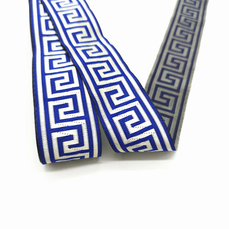 3 yards Ethnic Embroidery Lace Trim Ribbon Vintage Boho Lace Trim Clothes Bag Accessories Embroidered DIY Fabric