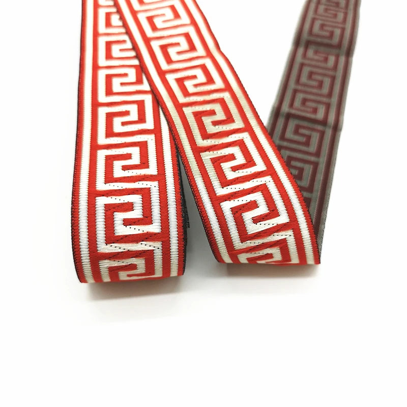 3 yards Ethnic Embroidery Lace Trim Ribbon Vintage Boho Lace Trim Clothes Bag Accessories Embroidered DIY Fabric