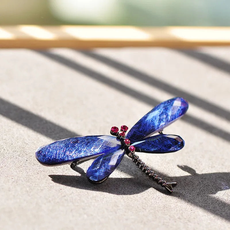 Fashion Dragonfly Brooches For Women Vintage Insect Animal Brooch Pin Jewelry