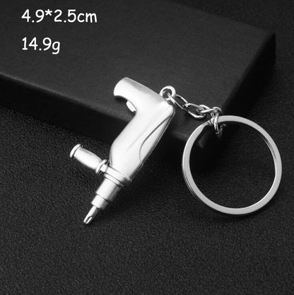 Mini Multi Tool Keychain | Portable Hammer, Wrench, Pliers, Shovel & Ruler Tool | Outdoor Keyring & Bag Accessory