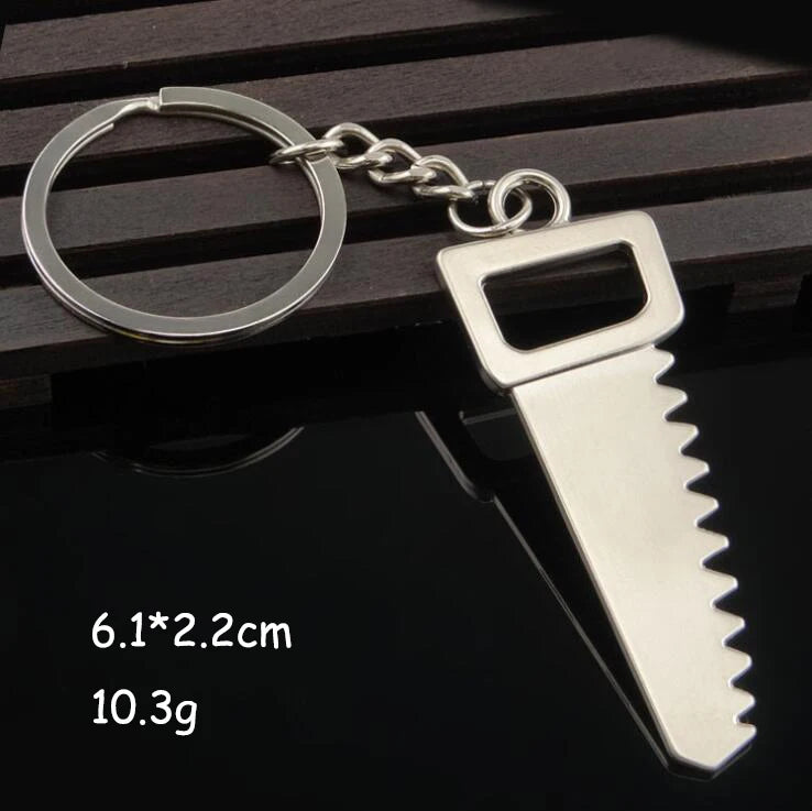Mini Multi Tool Keychain | Portable Hammer, Wrench, Pliers, Shovel & Ruler Tool | Outdoor Keyring & Bag Accessory
