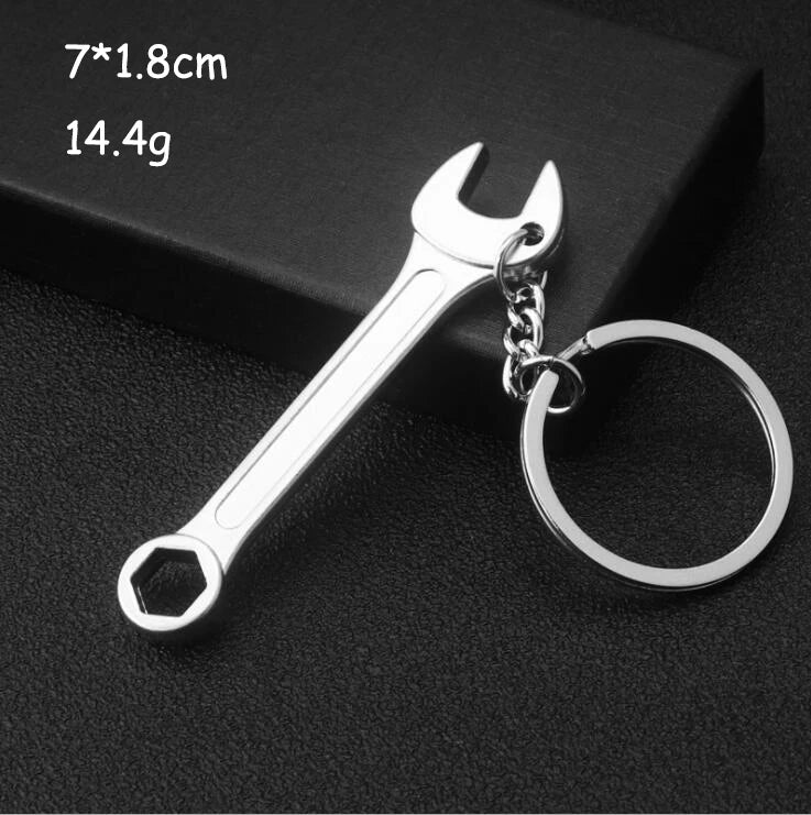 Mini Multi Tool Keychain | Portable Hammer, Wrench, Pliers, Shovel & Ruler Tool | Outdoor Keyring & Bag Accessory