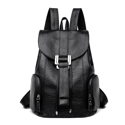 Genuine Sheepskin Leather Backpack for Women | Large Capacity Travel, Work & Everyday Fashion Backpack