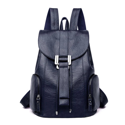 Genuine Sheepskin Leather Backpack for Women | Large Capacity Travel, Work & Everyday Fashion Backpack
