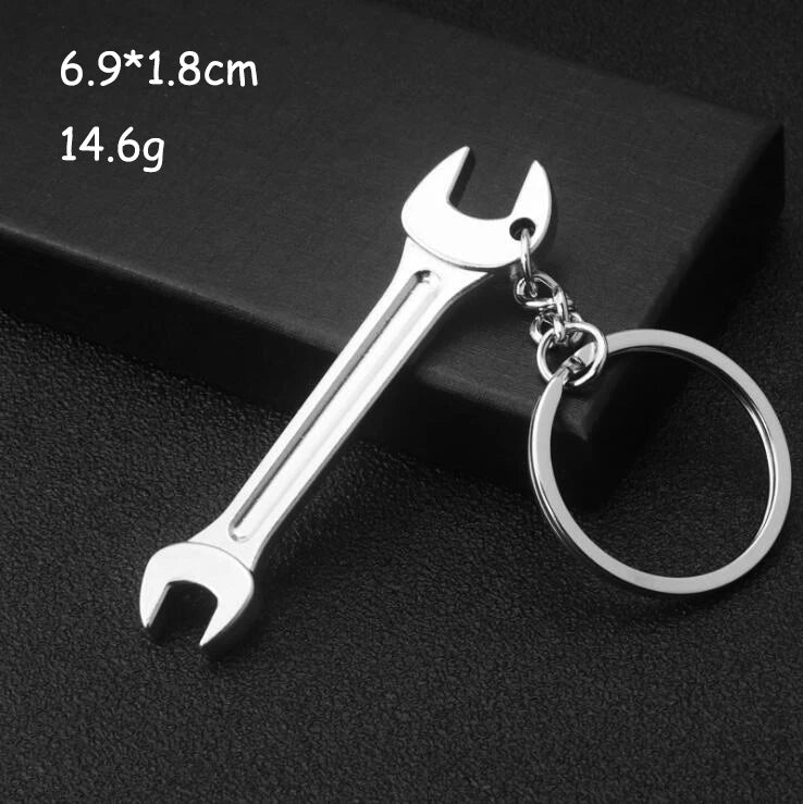 Mini Multi Tool Keychain | Portable Hammer, Wrench, Pliers, Shovel & Ruler Tool | Outdoor Keyring & Bag Accessory