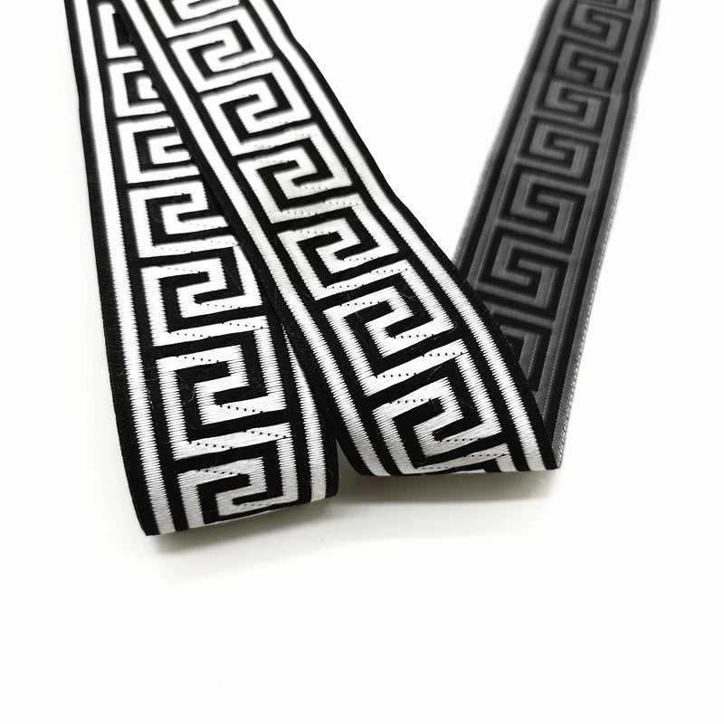 3 yards Ethnic Embroidery Lace Trim Ribbon Vintage Boho Lace Trim Clothes Bag Accessories Embroidered DIY Fabric