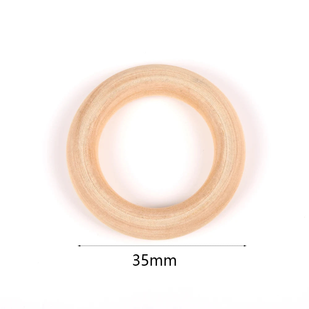Natural Wood Beads | Round Wooden Spacer Beads 4–50mm | DIY Jewelry Making, Crafts & Handmade Accessories
