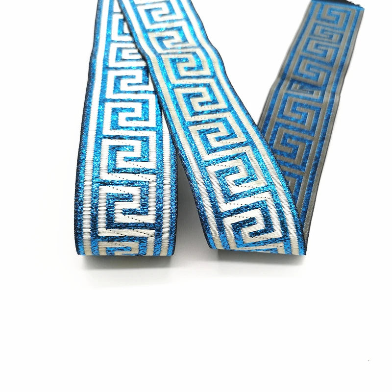 3 yards Ethnic Embroidery Lace Trim Ribbon Vintage Boho Lace Trim Clothes Bag Accessories Embroidered DIY Fabric