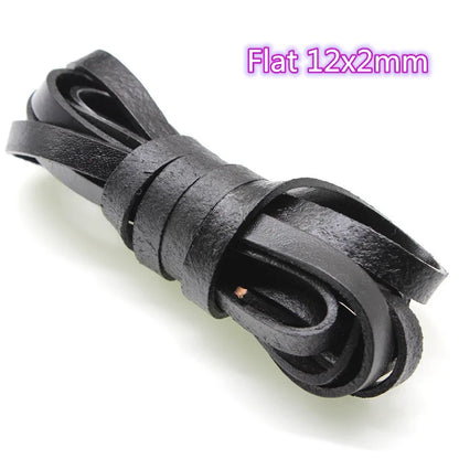 Genuine Black Leather Cord | 2M Round Cowhide Leather String | 1–10mm Cord for Bracelets, Necklaces & DIY Jewelry Making #LeatherCord #JewelryMaking