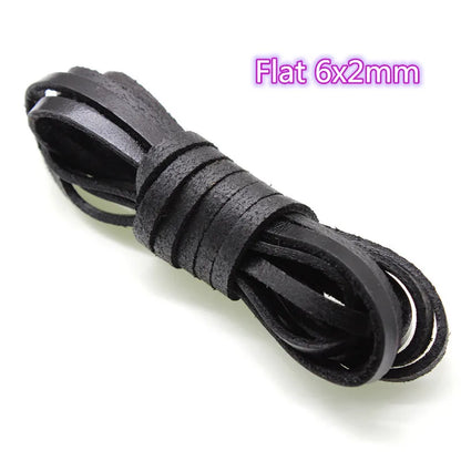 Genuine Black Leather Cord | 2M Round Cowhide Leather String | 1–10mm Cord for Bracelets, Necklaces & DIY Jewelry Making #LeatherCord #JewelryMaking