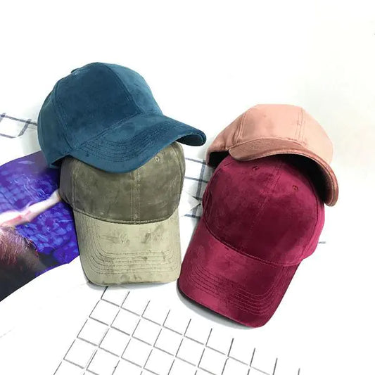 Suede Baseball Cap for Outdoor Versatility