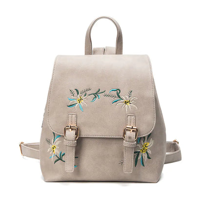 Boho Embroidered Women’s Backpack – Stylish Mini Travel Bag for Everyday Adventures
