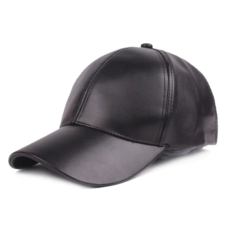 Leather Duckbill Cap and Travel Baseball Hat
