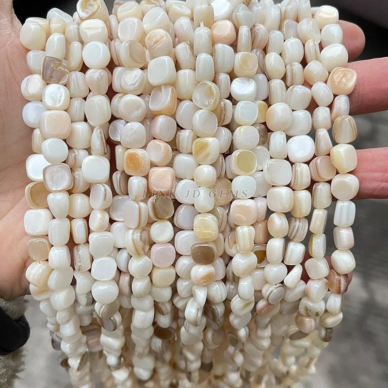 Natural Shell Beads | Irregular Smooth Spacer Beads | DIY Jewelry Making for Necklaces, Bracelets &amp; Earrings