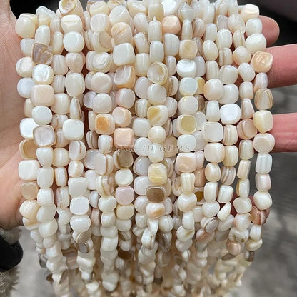 Natural Shell Beads | Irregular Smooth Spacer Beads | DIY Jewelry Making for Necklaces, Bracelets &amp; Earrings