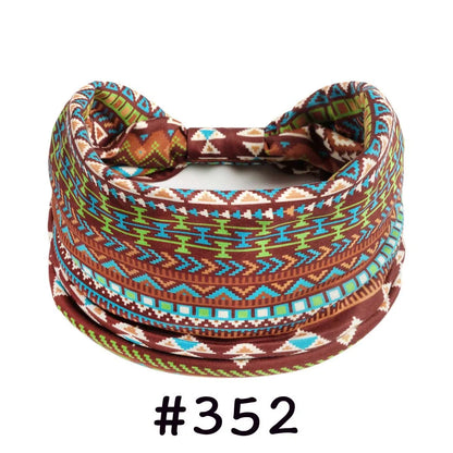 Boho Headbands for Women | Wide Knotted Stretch Hair Wraps for Yoga, Travel & Everyday Wear