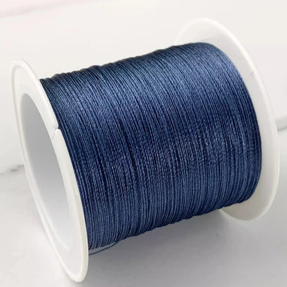 Bracelet Loom Thread 0.3mm | Ice Silk Braided Cord | 80M Jewelry Making Thread for Beading, Weaving & Knotting