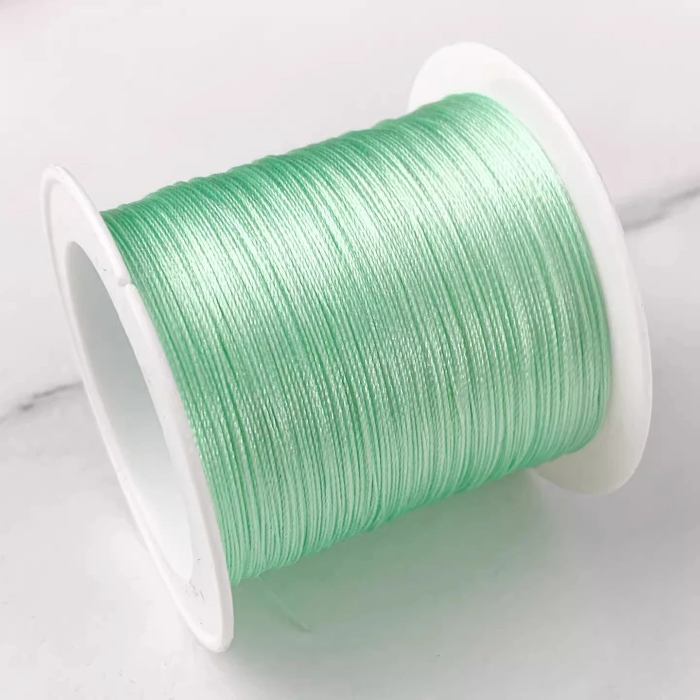 Bracelet Loom Thread 0.3mm | Ice Silk Braided Cord | 80M Jewelry Making Thread for Beading, Weaving & Knotting