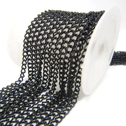 Colorful Metal Jewelry Chain | 2 Meter Link Chain for Necklaces & Bracelets | DIY Jewelry Making & Craft Supplies