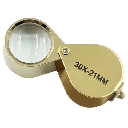 Jeweler’s Eye Loupe | 30x Magnifying Glass | 21mm Pocket Jewelry Magnifier for Beads, Gemstones & Jewelry Making