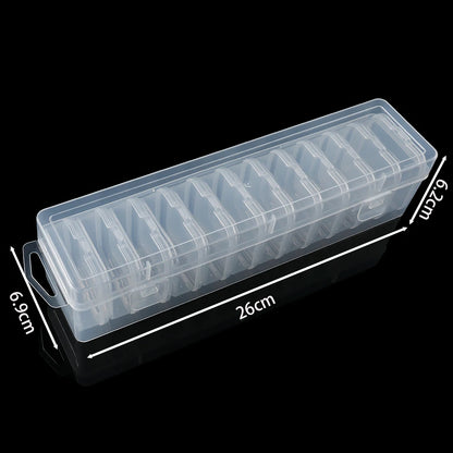 Clear Bead Organizer Boxes | Small Plastic Storage Containers with Hinged Lids | Jewelry Making & Craft Supply Storage | 12/24/30 Pcs