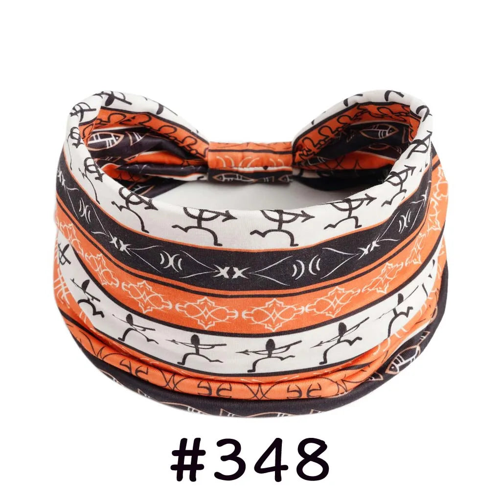 Boho Headbands for Women | Wide Knotted Stretch Hair Wraps for Yoga, Travel & Everyday Wear