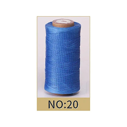 0.8mm Waxed Polyester Thread | 50M Leather Sewing Cord | Strong Wax Thread for Leatherwork, Jewelry Making & DIY Crafts