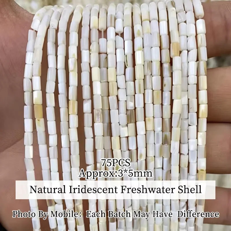 Natural Shell Beads | Irregular Smooth Spacer Beads | DIY Jewelry Making for Necklaces, Bracelets &amp; Earrings