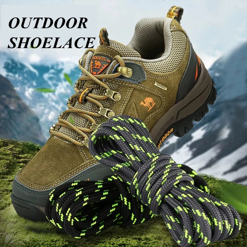 Premium Round Hiking Boot & Sneaker Shoelaces | Durable Outdoor Replacement Laces | 39"–63" (100–160cm)