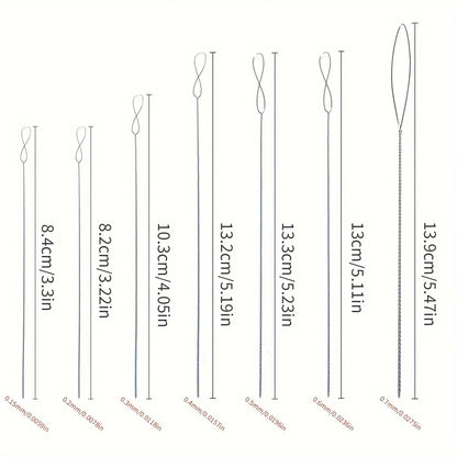 Beading Needles 7-Piece Set | Stainless Steel Fine Bead Needles | Flexible Jewelry Making Tools for DIY Beading & Crafts
